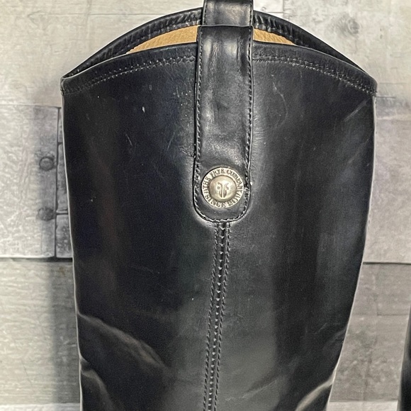 Frye Melissa Riding Boots Black Size 6.5 - Picture 5 of 9